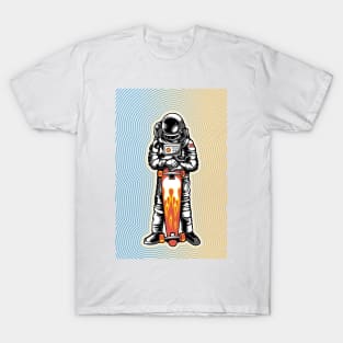 Skateboarding astronaut T-Shirt